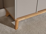 GFW Nordica Shoe and Boot Cabinet in Oak and Grey Thumbnail