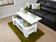 GFW Lift Up Coffee Table in White Thumbnail