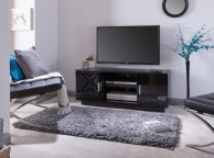 GFW Lima High Gloss TV Unit Black Thumbnail