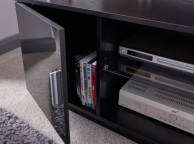 GFW Lima High Gloss TV Unit Black Thumbnail