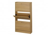 LPD Nova 3 Drawer Shoe Cabinet In An Oak Finish Thumbnail