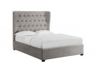 LPD Belgravia 4ft6 Double Grey Fabric Ottoman Bed Frame Thumbnail