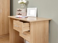 GFW Panama 2 Drawer Desk in Oak Finish Thumbnail