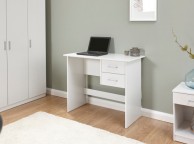 GFW Panama 2 Drawer Desk in White Thumbnail