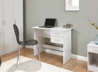 GFW Panama 2 Drawer Desk in White Thumbnail