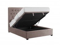 LPD Belgravia 6ft Super Kingsize Cappuccino Fabric Ottoman Bed Frame Thumbnail