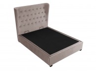 LPD Belgravia 4ft6 Double Cappuccino Fabric Ottoman Bed Frame Thumbnail