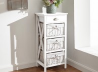 GFW Padstow 1 Plus 3 Drawer Chest in White Thumbnail