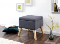 GFW Alexandra Storage Ottoman Small in Charcoal Thumbnail