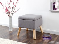 GFW Alexandra Storage Ottoman Small in Grey Thumbnail