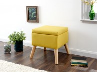 GFW Alexandra Storage Ottoman Small in Mustard Thumbnail