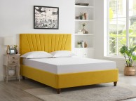 LPD Lexie 5ft Kingsize Mustard Fabric Bed Frame Thumbnail