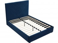 LPD Islington 5ft Kingsize Blue Fabric Bed Frame Thumbnail