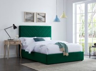 LPD Islington 5ft Kingsize Green Fabric Bed Frame Thumbnail