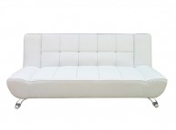 LPD Vogue Sofa Bed In White Faux Leather Thumbnail