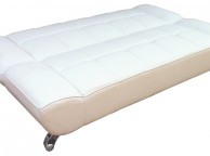 LPD Vogue Sofa Bed In White Faux Leather Thumbnail