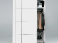 FTG Verona White Sliding Door Wardrobe (120cm 2 x Shelf) Thumbnail