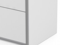 FTG Verona White Sliding Door Wardrobe (120cm 5 x Shelf) Thumbnail