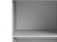 FTG Verona White And Oak Finish Sliding Door Wardrobe (120cm 2 x Shelf) Thumbnail