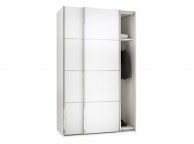 FTG Verona White Sliding Door Wardrobe (120cm 5 x Shelf) Thumbnail