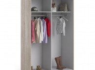 FTG Verona Truffle Oak Finish Sliding Door Wardrobe (120cm 2 x Shelf) Thumbnail