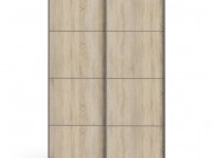 FTG Verona Oak Finish Sliding Door Wardrobe (120cm 5 x Shelf) Thumbnail
