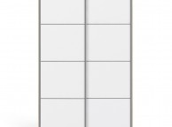 FTG Verona Oak And White Sliding Door Wardrobe (120cm 2 x Shelf) Thumbnail