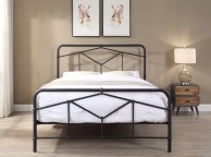 Flintshire Axton 5ft Kingsize Black Metal Bed Frame Thumbnail