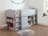 Flintshire Billie Grey Wooden Midsleeper Bed Thumbnail