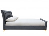Birlea Clover 4ft6 Double Grey Velvet Fabric Bed Frame Thumbnail