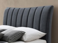 Birlea Clover 4ft Small Double Grey Velvet Fabric Bed Frame Thumbnail