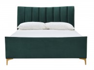 Birlea Clover 4ft6 Double Green Velvet Fabric Bed Frame Thumbnail