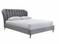 Birlea Elm 4ft Small Double Grey Velvet Fabric Bed Frame Thumbnail