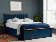 Birlea Phoenix 4ft6 Double Navy Blue Ottoman Lift Wooden Bed Frame Thumbnail