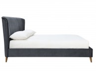 Birlea Rowan 5ft Kingsize Grey Velvet Fabric Bed Frame Thumbnail