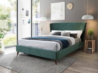 Birlea Rowan 5ft Kingsize Green Velvet Fabric Bed Frame Thumbnail