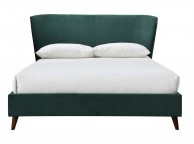 Birlea Rowan 4ft Small Double Green Velvet Fabric Bed Frame Thumbnail