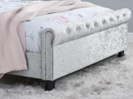 Birlea Sienna 5ft Kingsize Steel Crushed Velvet Fabric Bed Frame Thumbnail