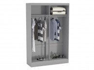 Birlea Lynx Grey Sliding Door Wardrobe with Mirror Thumbnail