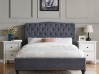 Limelight Rosa 5ft Kingsize Dark Grey Fabric Bed Frame Thumbnail