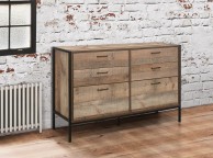 Birlea Urban Rustic 6 Drawer Wide Chest Thumbnail