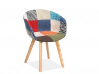 Birlea Whittaker Chair In Patchwork Fabric Thumbnail
