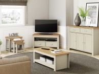 Birlea Winchester 3 Door 2 Drawer Sideboard In Cream And Oak Thumbnail