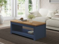 Birlea Winchester Coffee Table In Navy Blue And Oak Thumbnail