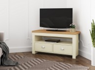 Birlea Winchester Corner TV Unit In Cream And Oak Thumbnail