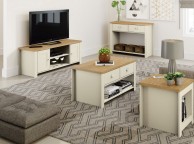 Birlea Winchester Small TV Unit In Cream And Oak Thumbnail