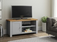 Birlea Winchester Small TV Unit In Grey And Oak Thumbnail