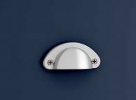 Birlea Winchester 4 Drawer Navy Blue In Grey And Oak Thumbnail
