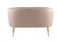 Birlea Bella 2 Seater Sofa In Pink Blush Fabric Thumbnail