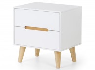 Julian Bowen Alicia White 2 Drawer Nightstand Thumbnail